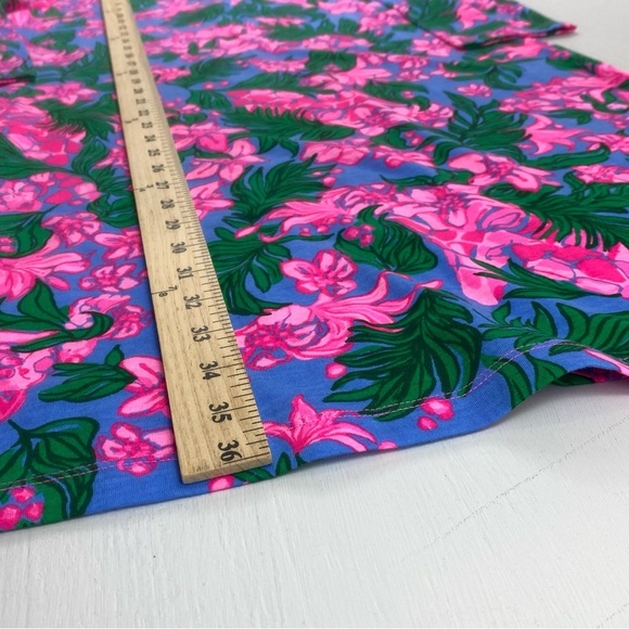 Lilly Pulitzer Tessa Floral Print Vneck‎ Cotton Tshirt  Mini Dress Sz Small - Picture 10 of 11
